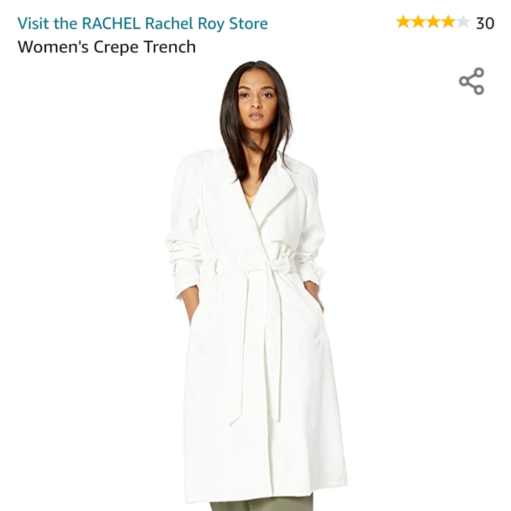White femme trenchcoat